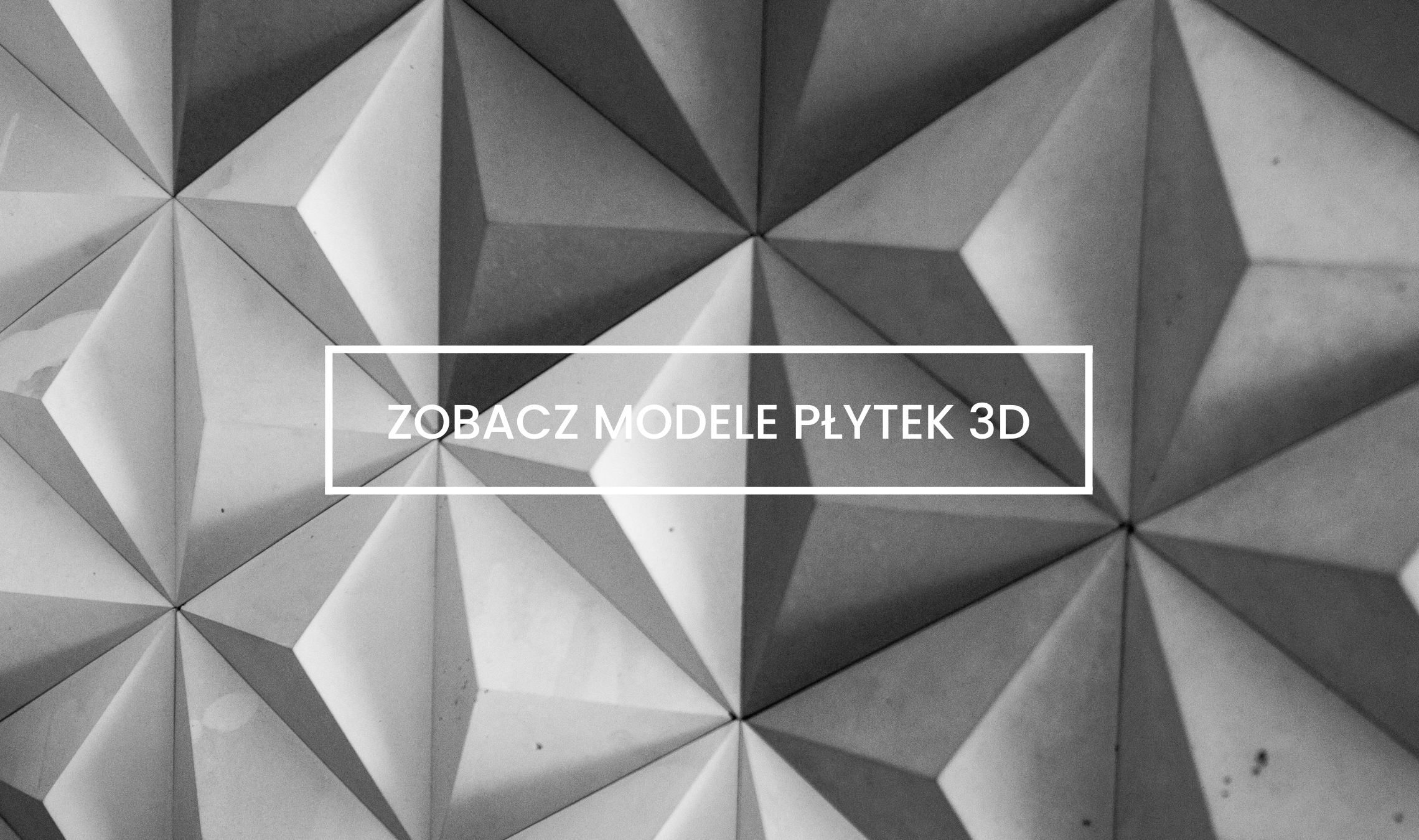 ściana zrobiona z betonowych płytek 3D